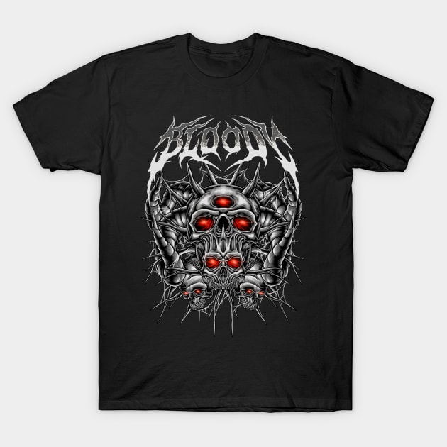 demon spike heavy metal T-Shirt by TOSSS LAB ILLUSTRATION